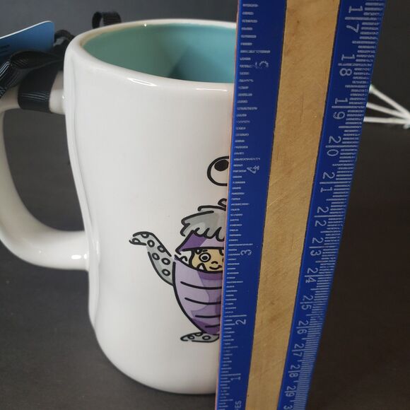 Cute Rae Dunn Pixar Collectible Monsters Inc Boo Double Sided Stoneware Mug Cup - Picture 5 of 7
